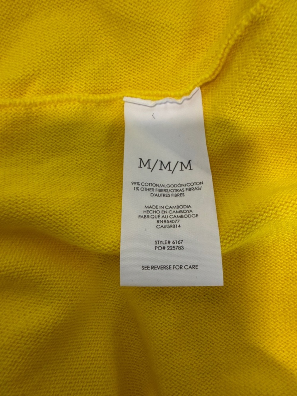 CAbi Sunny Yellow Off The Shoulder Sweater - Picture 6 of 7